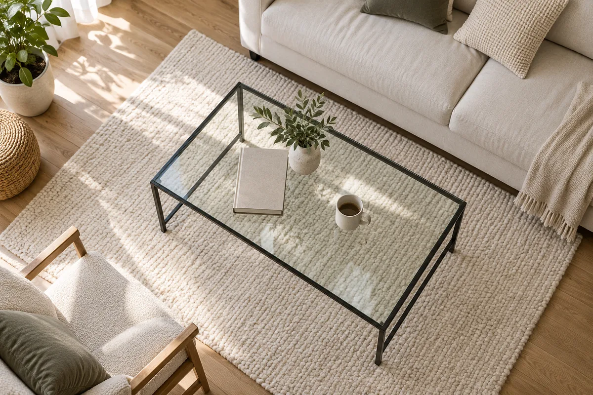 Table basse en verre : choisir et entretenir