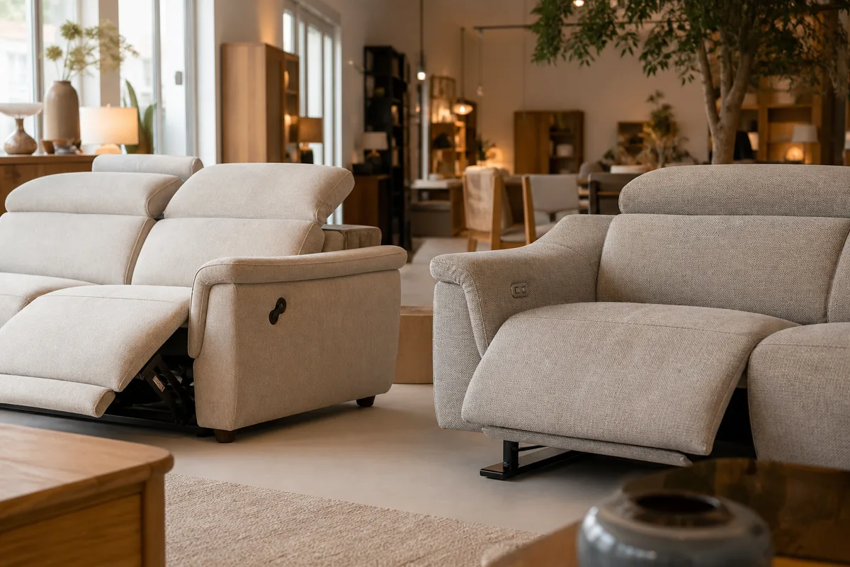 Canapé relax manuel ou électrique : ce qui change